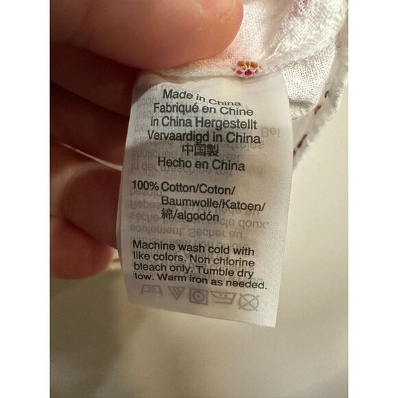 Madewell Ruffle‑Hem Wrap Top in Clipdot Size Small Embroidered As Seen on TV - Picture 6 of 10